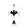 thumbnail image 3 of Miwamany Halloween Wind Chime Hanging Decor, Pumpkin Black Cat Bat Ghost Witch Ornament, Festive Door Wall Bell for Home Party Decoration, 3 of 6