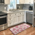 thumbnail image 2 of Area Rugs Carpet for Bedroom Floor Kitchen Rugs Pink Cow Spot Door Mat Bedside Runner Rug Living Room Washable Non Slip 39×20in, 2 of 7