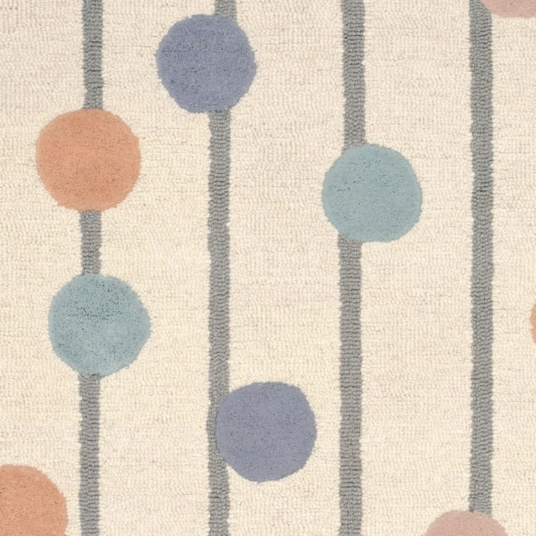 Safavieh Safavieh Kids Confetti 5 x 7 Ivory/Multi Indoor Abstract Kids Handcrafted Area Rug Safavieh Safavieh Kids Confetti 5 x 7 Ivory/Multi Indoor Abstract Kids Handcrafted Area Rug