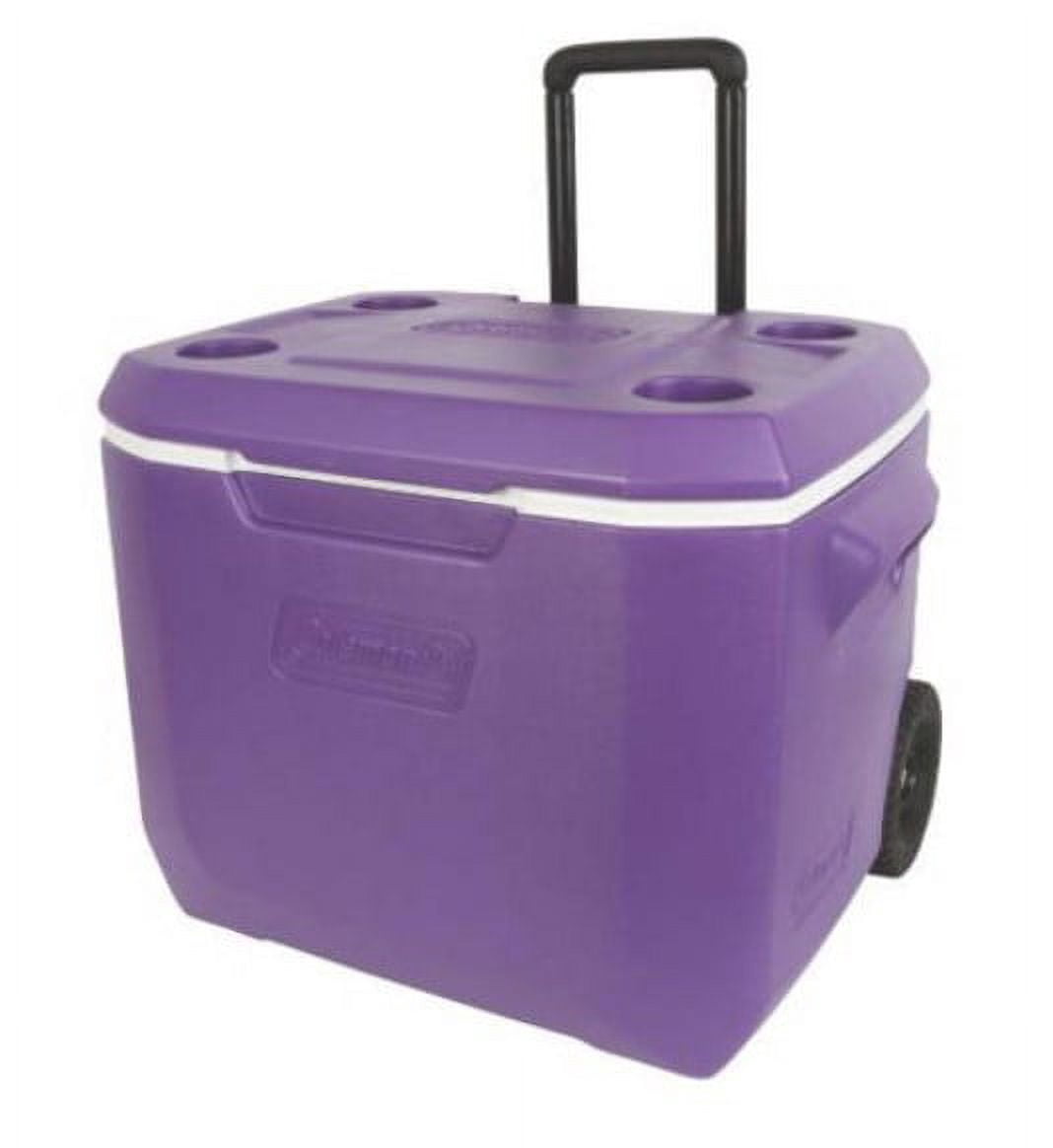 Coleman 50 qt. Xtreme Hard-Sided Rolling Cooler, Purple