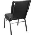 thumbnail image 3 of Emma + Oliver Black Vinyl Church Chair 20.5 in. Wide, 3 of 4