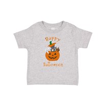 Inktastic Happy Halloween Kittens in Pumpkin Boys or Girls Baby T-Shirt