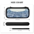 thumbnail image 4 of Water Pattern Contrast, Carrying Case For Nintendo Switch & OLED Version, Eva Lightweight Shockproof Protective Pouch Case for Game Console & Accessories with 10 Game Card Slot & Wristband, Black, 4 of 6