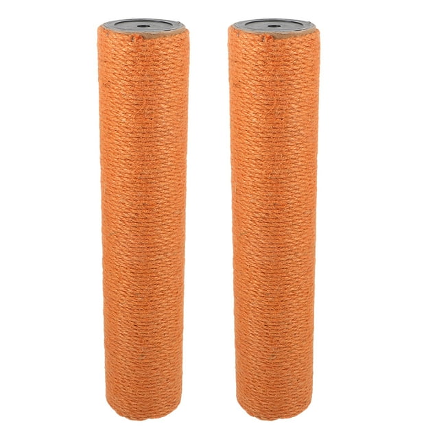 Shisuyan 2pcs Cat Scratch Post Replacement Jute Rope Wooden Cat Climbing Post Cat Toy Scratching Post