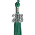thumbnail image 2 of Endea Graduation Emerald Green Graduation Tassel with Silver Date Drop, 2 of 2