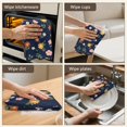 thumbnail image 5 of 2 Pcs Pioneer Flower Floral Print Pattern Kitchen Towels, Funny Microfiber Dish Towel Set, 18" X 26" Tea Towels, 5 of 6