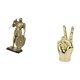 thumbnail image 5 of Set de figuras de caballero para escritorio. Escultura de mano y dedos en gesto abstracto. Adorno de resina ideal para el hogar, la oficina o la sala, 5 of 8