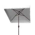 thumbnail image 6 of Safavieh Milan Fringe 7.5' Market Crank Square Patio Umbrella, White, 6 of 6