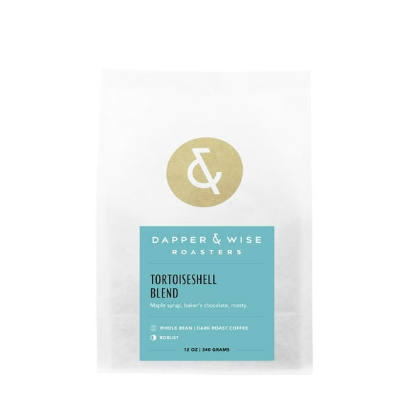 Tortoiseshell Blend - Roasted by Dapper & Wise - Whole Bean Coffee - 12 Ounce Bag