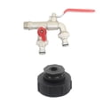 thumbnail image 4 of ibc hose faucet brass ibc faucet tank drain coarse thread adapter, 4 of 5