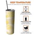 thumbnail image 6 of 20 oz Thermal Insulated Coffee Mug with LeakProof Lid Lemon Slices Cafe Tumblers for Coffee Beverages Tea, 6 of 7