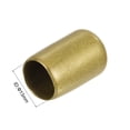 thumbnail image 3 of Uxcell 100pcs Round Rubber End Caps 13mm Gold Vinyl Cover Screw Thread Protectors, 3 of 7