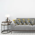 thumbnail image 3 of Ambesonne Leopard Throw Pillow Cover 4 Pack, Mid Century Modern Wild Cat, 16", Charcoal Grey and Mustard, 3 of 7