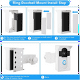 AntiTheft Video Doorbell Mount,for RingDoorbell Mount No Drill Holder