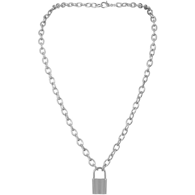 COLLAR COLGANTE Simple lindo collares cadena larga Punk multicapa cadena gargantilla collar para mujeres niñas regalo para ella MFZFUKR WMZY-409-2