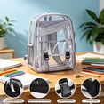 thumbnail image 4 of MMJ Transparent Jelly Backpack PVC Clear Cartoon Bag Lightweight Large Capacity for Travel 12.20x16.93x5.91in, 4 of 6