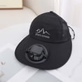 thumbnail image 2 of Shadoumai Solar Rechargeable Peaked Cap, Solar-Powered Baseball Cap with Built-in Fan, USB Rechargeable Outdoor Sun Visor Hat, 2 of 5