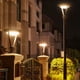 thumbnail image 4 of Faros de columna solar, luces exteriores, postes altos, patios, parques comunitarios, vallas de calles, paredes, luces de portón, luces de pilar de puerta, 4 of 5