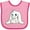Pink and Fuchsia, variant on Inktastic Adorable Easter Bunny Boys or Girls Baby Bib