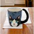 thumbnail image 2 of Black Cat Mug Ceramic 8oz Cute Gift for Cat Lovers and Moms, 2 of 3