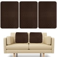 thumbnail image 3 of Dznils 3 Pcs Recliner Chair Headrest Cover Couch Arm Covers Sofa Furniture Protector, Coffee, 3 of 10