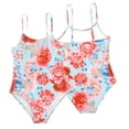 thumbnail image 4 of LYMAYTER Toddler Girls Swimsuit 4-8 Years One Piece Bathing Suit Kids Quick Dry Beach Strap Swimwear, 4 of 9
