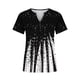 thumbnail image 5 of Puntoco 2024, tops a la moda de verano para mujer, top de manga corta holgado informal con estampado con cuello en V, top/camisa de manga corta con cuello en V, 5 of 5