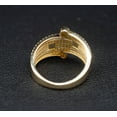 thumbnail image 3 of 14k Real Solid Yellow Gold Multiple Evil Eye  Ring, 14k Solid Gold Women Dainty Ring, Evil Eye Gold Ring for Women,14k Evil Eye Gold Ring (Ring size:7;), 3 of 4