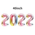 thumbnail image 2 of 40 pulgadas 2022 Globo de papel de aluminio Número Globo para graduación Decoración de de año de nuevo de Acción de Gracias Degradado de color, 2 of 7