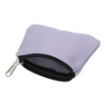 thumbnail image 3 of Uxcell 3.54" x 4.72" Coin Purse Pouch, Change Purses Small Organizer Bags with Zipper Canvas for Home, Light Purple, 3 of 6