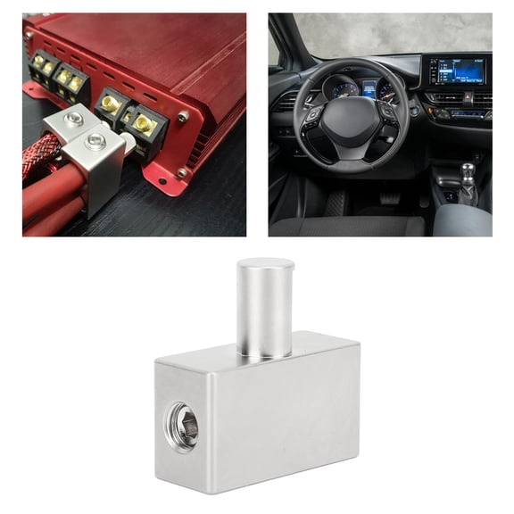 Reductores De Entrada De Amplificador De Audio Para Automóvil, Adaptadores De Entrada De Amplificador Resistentes A La Abrasión 2 Piezas Conductividad Calibre Dual 1/0