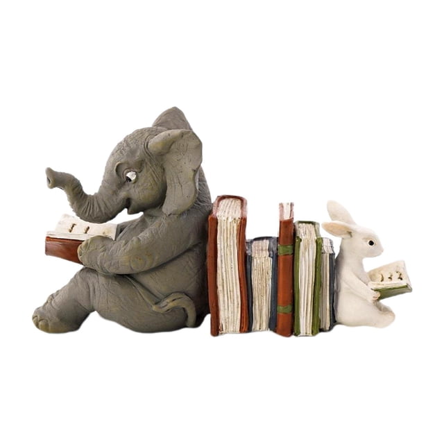 wolftale and Rabbit Statue Animals Sculpture Art Crafts for Porch Garden Elephant