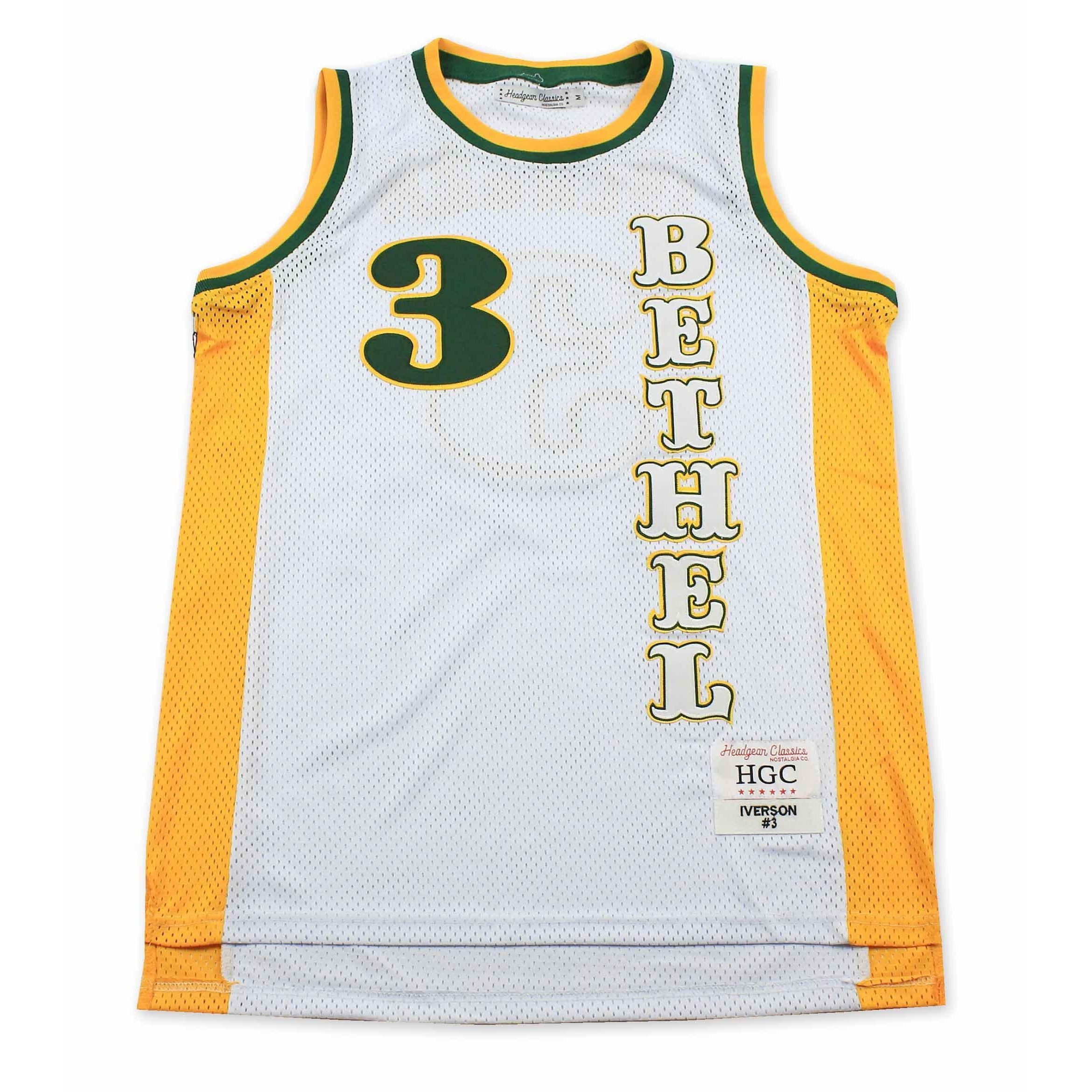 ALLEN IVERSON BETHEL HIGH SCHOOL BASKETBALL JERSEY WHITE