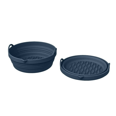 

QYY Air Fryer Silicone Pots Silicone Air Fryer Basket Food Air Fryers Oven Accessories Replacement Of Parchment Paper Reusable Air Fryer Silicone Liner Fits Air Fryer