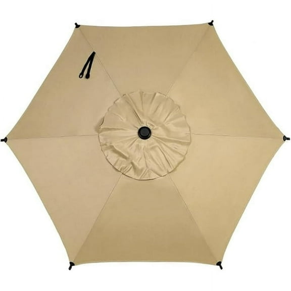 Abba Patio 7.5ft Lyon Outdoor Patio Umbrella Cover Replacement w/ 6 Sturdy Ribs, Brown