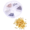 thumbnail image 1 of Homoyoyo Flower Bead Caps Iron Spacer Beads Assorted Colors with Storage Box for Jewelry Design, 1 of 6