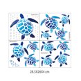 thumbnail image 5 of Pegatinas de pared NQ Tortuga Marina Azul 12 Piezas Decorativas, 5 of 5