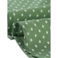 thumbnail image 6 of INSPIRE CHIC Women's Retro Print Short Sleeve Bow Tie Peter Pan Collar Chiffon Blouse S Green-Dots, 6 of 8