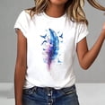 thumbnail image 7 of Guluxicc Womens Graphic T Shirts Crew Neck Casual Classic Comfy Trendy T Shirts for Women, 7 of 7