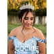 thumbnail image 4 of COCIDE Tiara y corona plateadas para mujer, coronas de reina de cristal, tiaras de princesa con diamantes de imitación para niña, novia, accesorios para el cabello para novia, fiesta de cumpleaños, gr, 4 of 4