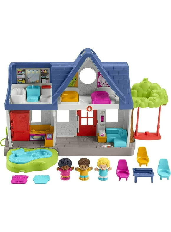 Fisher-Price Little People Friends Together Play House, Electronic Playset with Smart Stages Learning Content for Toddlers and Preschool Kids