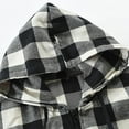 thumbnail image 5 of Fashion Mens Hooded Lumberjack Padded Shirt Lined Thick Jacket Work Shirt Plaid, 5 of 11