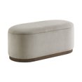 thumbnail image 4 of OakvillePark Lornwell Corduroy Lift Top Storage Bench, Taupe, 4 of 9