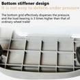 thumbnail image 2 of pitrice Plateau de Pot Portable de Remplacement Couleur Unie Rectangulaire Réutilisable Lavable Support de Vase pour Bureau Balcon avec Frein Blanc Taille 3, 2 of 9