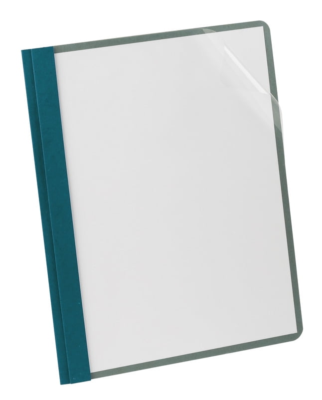 Oxford Clear Front Report Cover with Hole Fastener Insert, 8-1/2 X 11 Inches, Blue, Pack of 25