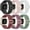 A1-Black/White/Rose Pink/Smokey Mauve/Wine Red/Pine Green, variant on REQO Compatible with Fitbit Sense 2 Bands/Sense/Versa 3/Versa 4 Bands for Women, Water-Resistant Solo Loop Elastic Nylon Sport Strap Compatible with Fitbit Smartwatch, 6 Pack