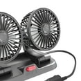 thumbnail image 2 of Ventilador de coche Cola Doble cabeza 360 grados ajustable silencioso USB, 2 of 2