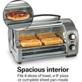 thumbnail image 3 of 4- Toaster Oven with Roll-Top Door, 1200W, Fits 9" Pizza, Bake Broil Toast, 3 of 7