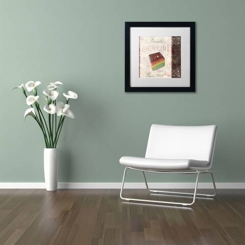 Trademark Fine Art "Patisserie XIV" Canvas Art by Color Bakery White Matte, Black Frame