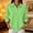 Green, variant on Polo Shirts For Women 3/4 Sleeve Collared Golf Shirts Fall Fashion 3 Button Lapel Breathable Work Blouses Casual Office Tops Dressy Business Casual Office Shirt